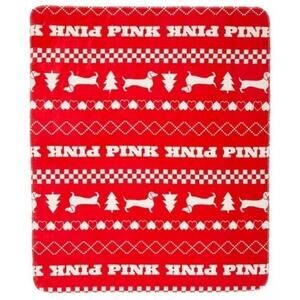 Victoria’s Secret Pink Red Pepper Fair Aisle Cozy Plush Blanket